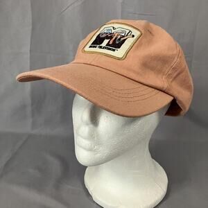 MTV Music Television Hat Cap Strap Back Pink Embroidered Patch Cotton Twill Mens